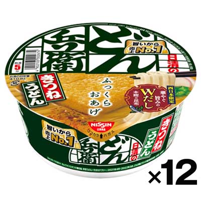 【ケース販売】日清食品 どん兵衛きつねうどん 95g×12個