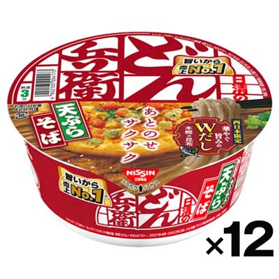 【ケース販売】日清食品 どん兵衛天ぷらそば 100g×12個