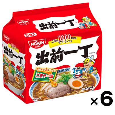 【ケース販売】日清食品 出前一丁5食(510g)×6袋