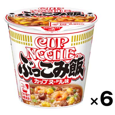 【ケース販売】日清食品 カップヌードルぶっこみ飯 90g×6個