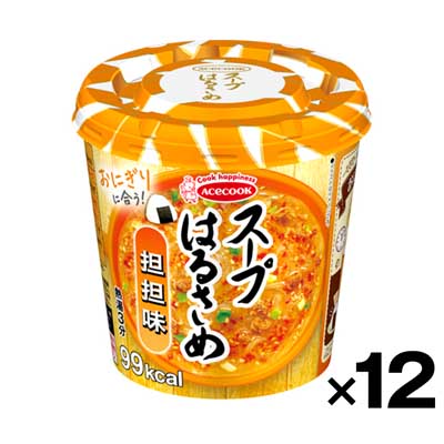 【ケース販売】エースコック スープはるさめ担担味カップ 31g×12個