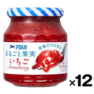 【ケース販売】アヲハタ まるごと果実 いちご 255g×12個