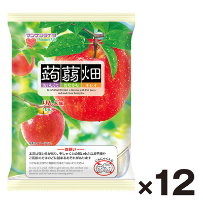 【ケース販売】マンナンライフ 蒟蒻畑 りんご味1袋(10個)×12袋