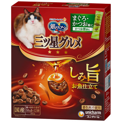 銀のスプーン　三ツ星グルメ　しみ旨お魚仕立てまぐろ･かつお味にかつお節添え192g