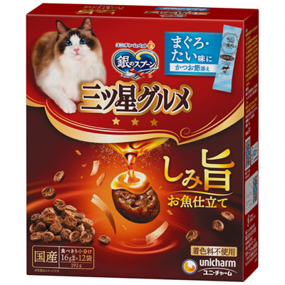 銀のスプーン　三ツ星グルメ　しみ旨お魚仕立てまぐろ･たい味にかつお節添え192g