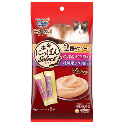 銀のスプーン　三ツ星グルメ　おやつにっぽんSeLectとろリッチ2種のアソートまぐろ節&かつお節使用48g