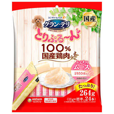 グラン・デリ　とりぷるーん　ムース　とりささみ11g×24本