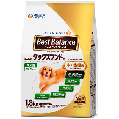 ベストバランス カリカリ仕立て ミニチュア・ダックスフンド用1.8kg