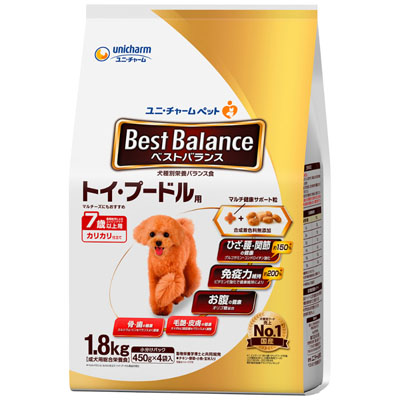 ベストバランス　カリカリ仕立て トイ･プードル用7歳以上用1.8kg
