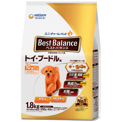 ベストバランス　カリカリ仕立て トイ･プードル用10歳以上用1.8kg