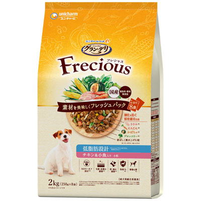 グラン・デリ　Frecious　アダルト成犬用低脂肪設計チキン&小魚入り2kg