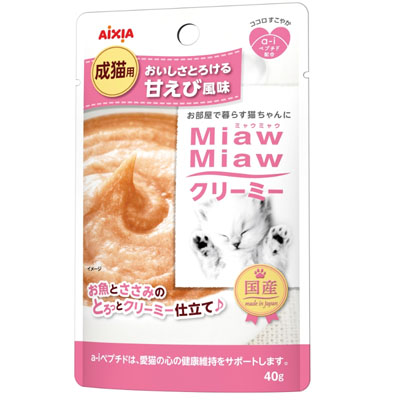 MiawMiaw　クリーミー 甘えび風味 40g