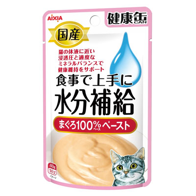 国産 健康缶パウチ 水分補給 まぐろペースト40g