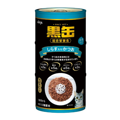 黒缶3P しらす入りかつお480g