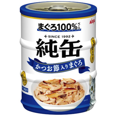 純缶ミニ3P かつお節入りまぐろ195g