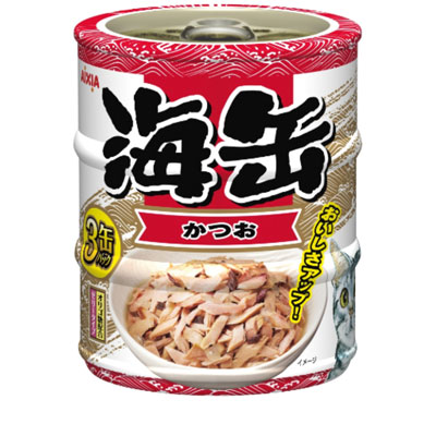 海缶ミニ3P かつお180g