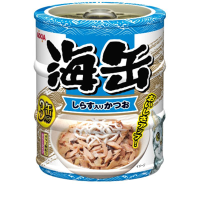 海缶ミニ3P しらす入りかつお180g