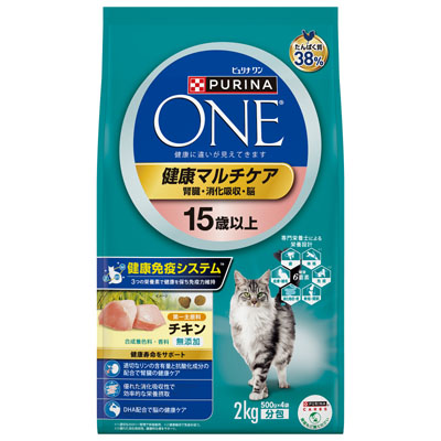 ピュリナワンキャット　健康マルチケア15歳以上チキン2.0kg