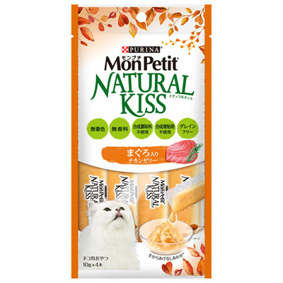 モンプチ　ナチュラルキッスまぐろ入りチキンゼリー40g