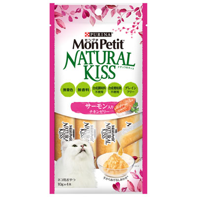 モンプチ　ナチュラルキッスサーモン入りチキンゼリー40g