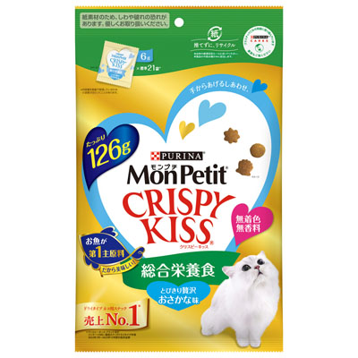 モンプチ　クリスピーキッス　総合栄養食とびきり贅沢おさかな味126g