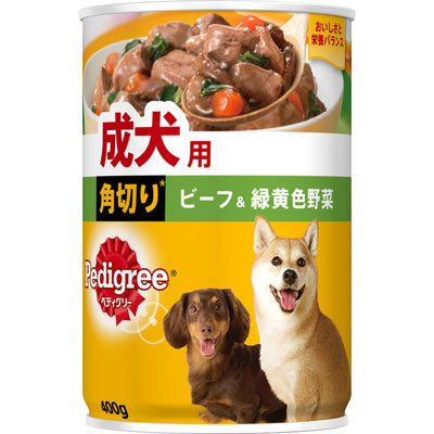 ペディグリー 成犬用 角切り ビーフ&緑黄色野菜400g