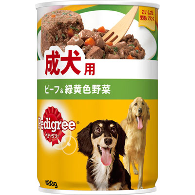 ペディグリー 成犬用 ビーフ&緑黄色野菜400g