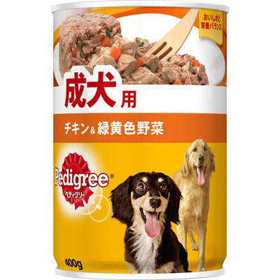 ペディグリー 成犬用 チキン&緑黄色野菜400g