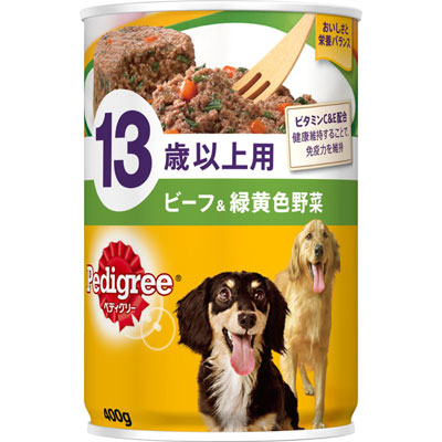 ペディグリー 13歳以上用 ビーフ&緑黄色野菜400g