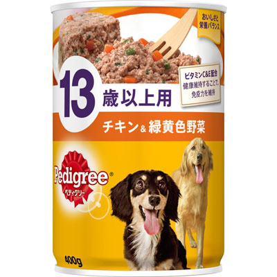 ペディグリー 13歳以上用 チキン&緑黄色野菜400g
