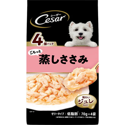 シーザー ごろっと蒸しささみ70g×4袋