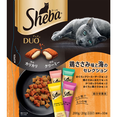 シーバデュオ 鶏ささみ味と海のセレクション200g