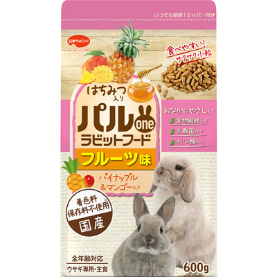 パルワン パルワンラビットフード フルーツ味600g
