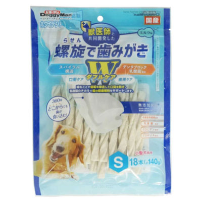 ホワイデント 螺旋で歯みがき Wケア S18本(約140g)