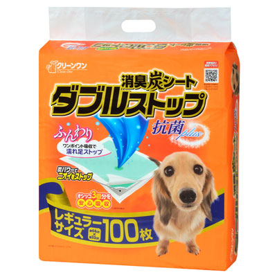 クリーンワン 消臭炭シートダブルストップ レギュラー100P