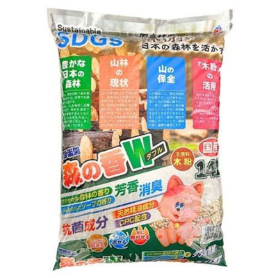 猫砂楽園　森の香Ｗ14L