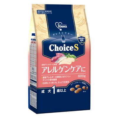 ファーストチョイス ChoiceS アレルゲンケアに成犬1歳以上 600g