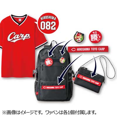 広島東洋カープ　応援グッズ3点セット　（店頭受取の場合：紳士服売場レジ）