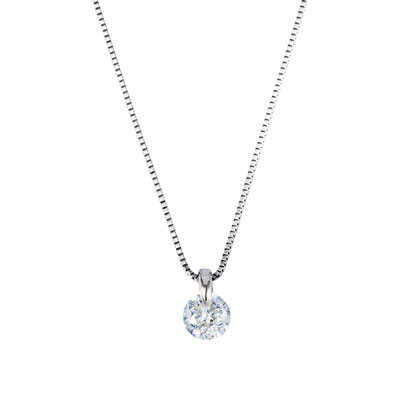 プラチナ　ダイヤワンサイドネックレス　1.0ct