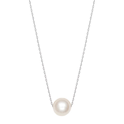 プラチナ　本真珠スルーネックレス　約8mm