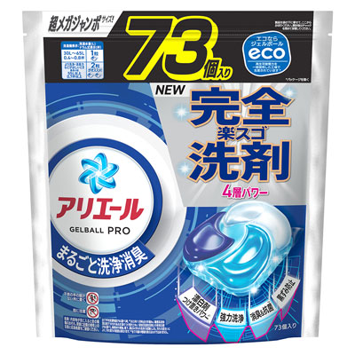 P&G　アリエール　ジェルボールプロ　つめかえ　超メガジャンボサイズ（店頭受取の場合：薬品売場）