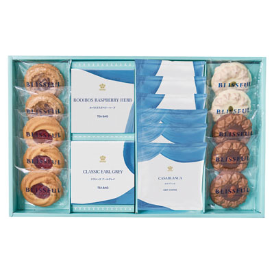 4種の焼き菓子＆ロイヤル コペンハーゲン ドリップコーヒーセット＆ティーセット 18個