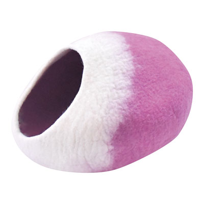 キャットドーム　オーバルウール楕円パープル