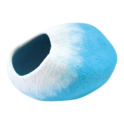 キャットドーム　オーバルウール楕円ターコイズ