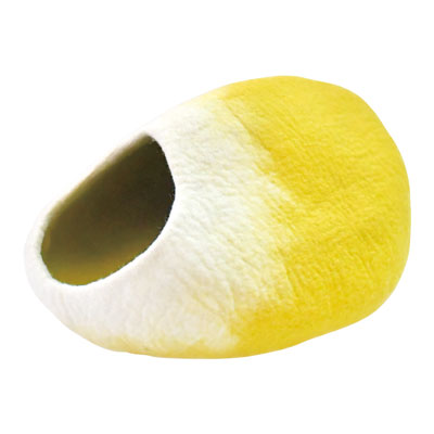 キャットドーム　オーバルウール楕円イエロー