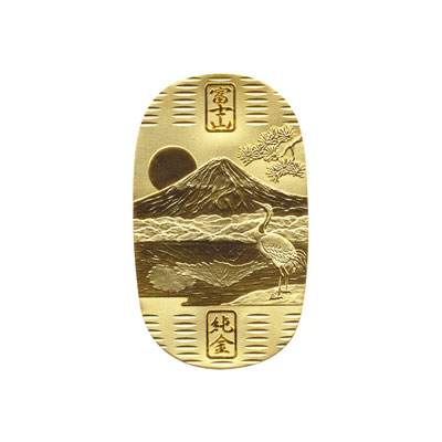 純金　鏡富士小判　30g