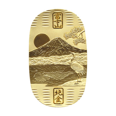 純金　鏡富士小判　50g
