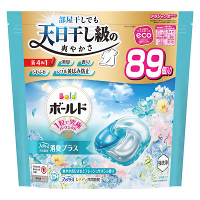 P&G　ボールドジェルボール4D　フレッシュフラワーサボン　つめかえ　テラジャンボサイズ