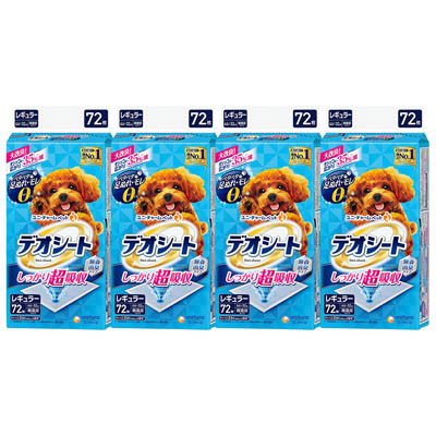 【ケース販売】ユニチャーム　デオシート　レギュラー　72枚×4個