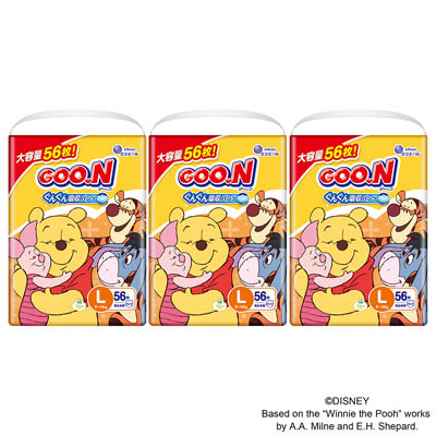 【ケース販売】グーンぐんぐん吸収パンツLサイズ　56枚×3個